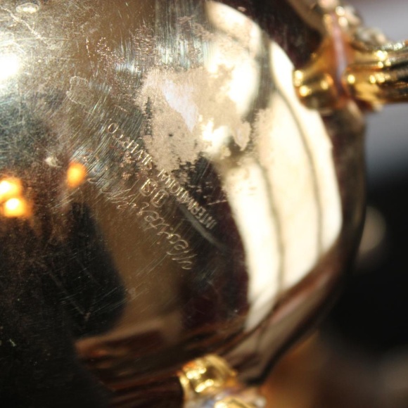 24K Gold Plated Coffee/Tea Service Vintage Rare - Picture 7 of 7